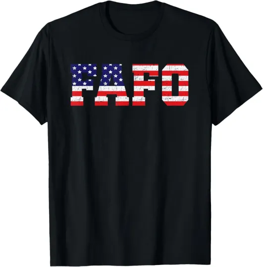 Discover Trump FAFO Shirt Find Out Vintage America US Flag Unisex T-Shirt