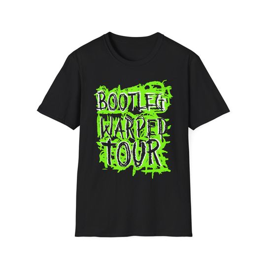 Discover Bootleg Warped Tour Unisex T-Shirt | Retro Concert Tee, Music Festival Apparel, Gift for Music Lovers, Band Merch, Casual Outfit