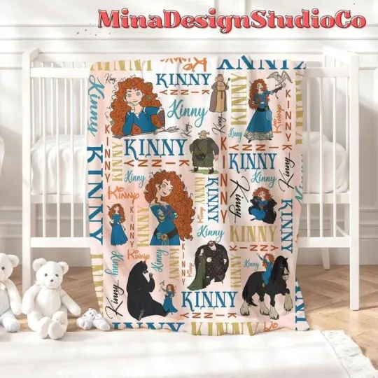 Discover Disney Brave Princess Merida Customize Fleece Blanket