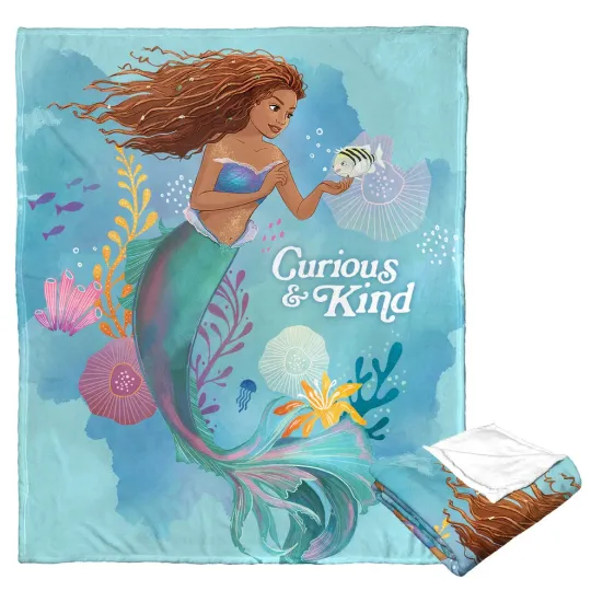 Discover Disney Little Mermaid Curious And Kind Fleece Blanket