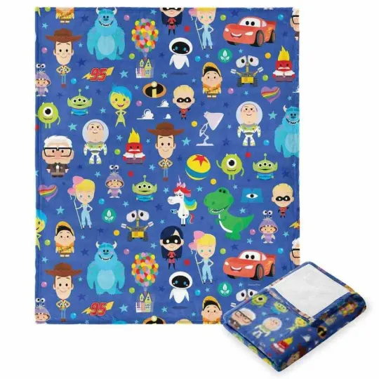 Discover Disney Wonder Of Pixar Pixar Bunch Cute Characters Fleece Blanket