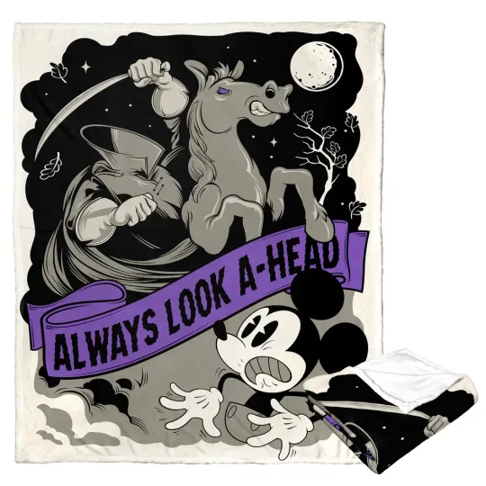 Discover Disney Mickey Mouse Always Look Ahead Halloween Fleece Blanket