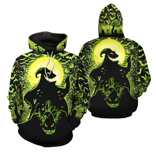 Oogie Boogie 3D Hoodie, Scary Halloween Leggings, Disney Villain Costume Hoodie, Halloween Oogie Boogie Shirt, Gift For Mom
