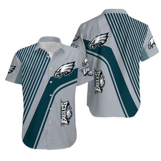 Philadelphia E.a.g.l.e.s Striped Pride Hawaiian Shirt, Gift for Fan