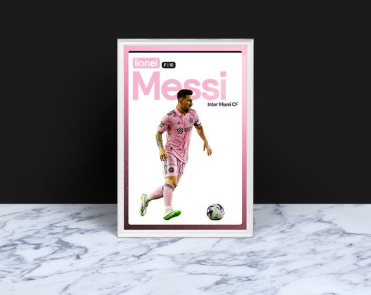Discover Lionel Messi Poster, MLS Miami Football, Soccer Gifts, Sports Poster, Football Player Poster, Soccer Wall Art, Sports Bedroom Posters