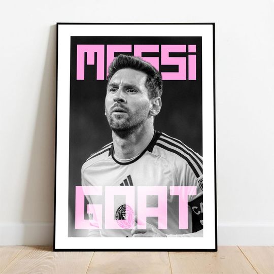 Messi Inter Miami Poster GOAT FIFA Club World Cup 2025 Art