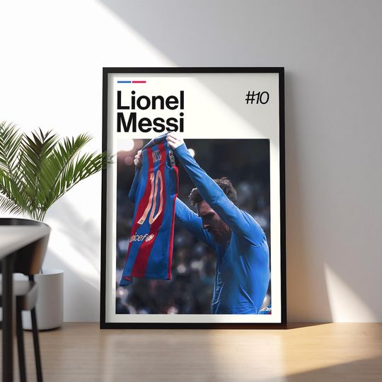 Discover Lionel Messi Poster, Messi Football Wall Art, Framed Soccer Print, Sports Decor, Football Legend Artwork, Messi Poster