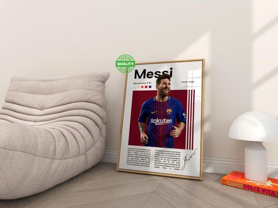 Discover Lionel Messi Football Posters Motivational Poster for Boys Bedroom Wall Inspirational Wall Art