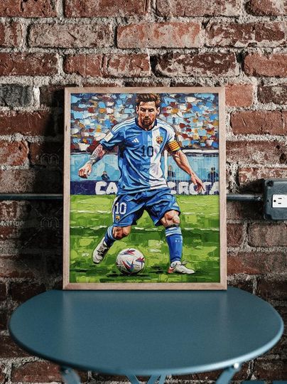 Discover Lionel Messi Argentina Art Print: Soccer Legend Wall Decor (15x20 JPEG Digital Download