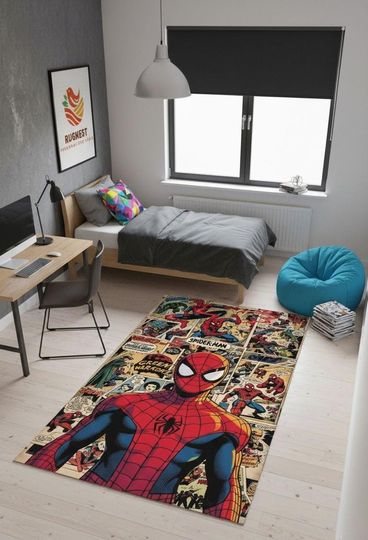 Discover SpiderMan Movie Rug: Velvety Soft, Washable, Non-Slip Area Rug