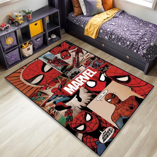 Discover Spider-Man Rug: Velvety Soft, Non-Slip, Washable Area Rug