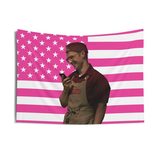 Discover Vigilante/Adrian Chase Tapestries, Vigilante Adrian Chase Pink Flag, Freddie Stroma - Vigilante Indoor Wall Tapestries