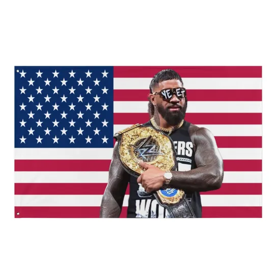 Discover Jey Uso American Flag Tapestry – “Uso Pride” Wrestling Entertainment Flag