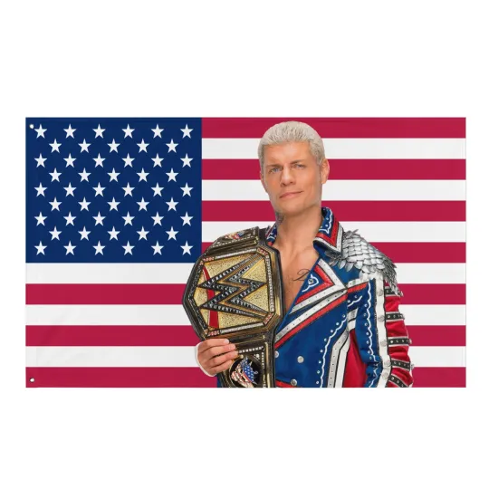 Discover Cody Rhodes American Flag Tapestry – “American Nightmare” Wrestling Entertainment Wall Art