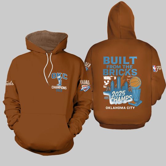 Champion 2025 Oklahoma City Thunder 3D Hoodie