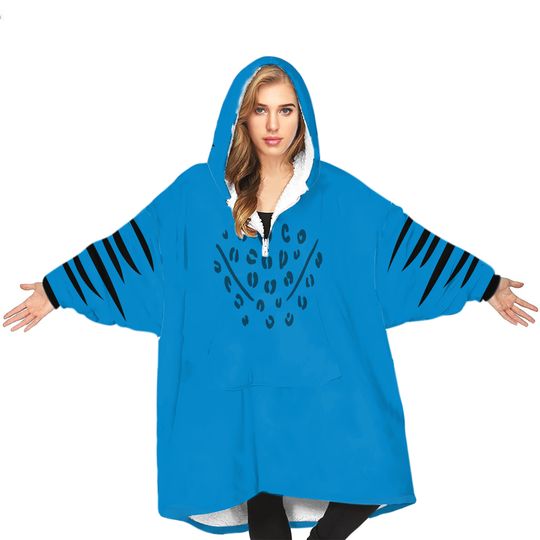 Demon Hunters Kpop Blanket Hoodie, Derpy Tiger Cosplay Hoodie With Pocket, Huntrix Kpop Movie 2025 Outfit, Cute Tiger Cosplay Costume