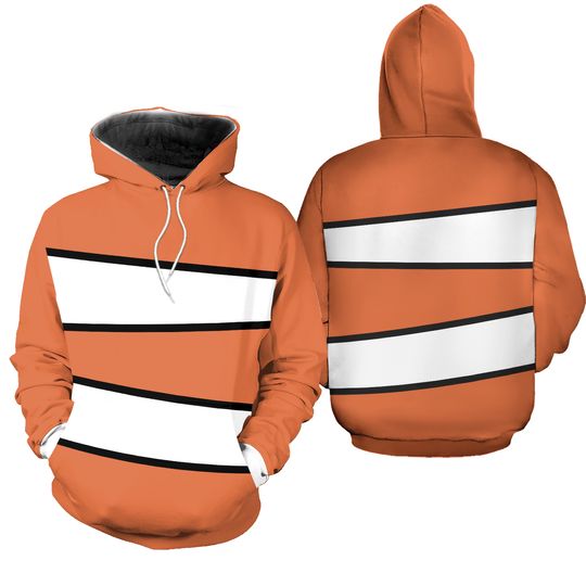 Nemo Costume Cosplay Hoodie Jogger, Finding Nemo Shirt, Finding Dory Hoodie, Disney Fish Hoodie, Hoodie Unisex For Men Women