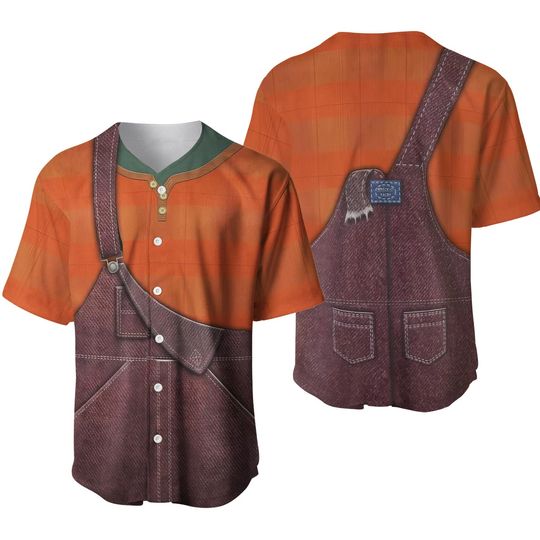 Ralph Costume Baseball Jersey, Wreck-It Ralph Costume, Disneyland Shirt