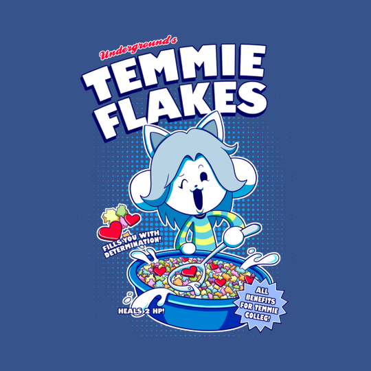 Temmie Flakes! - Undertale - T-Shirt