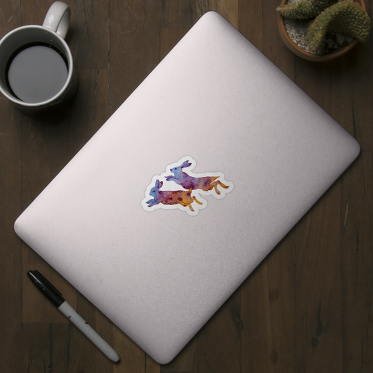 Celestial Rabbits - Bunnies - Sticker