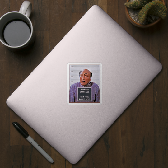 Uncle Leo Mugshot - Seinfeld - Sticker