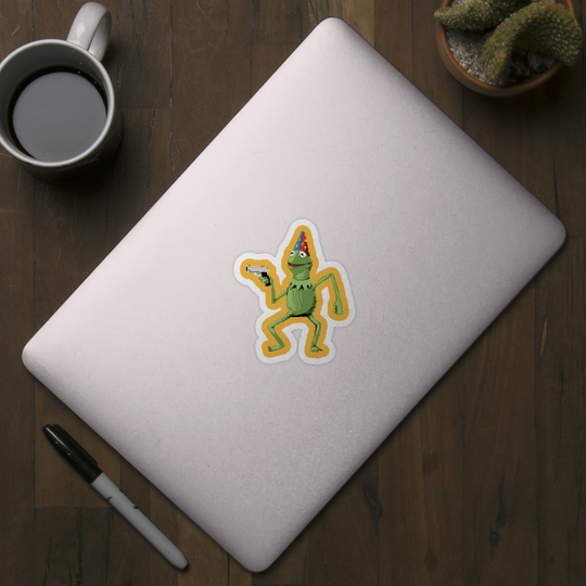 Kermit With Gun Limitied Edition - Kermit - Sticker