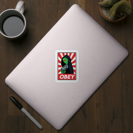 Hooded Kermit - Kermit - Sticker