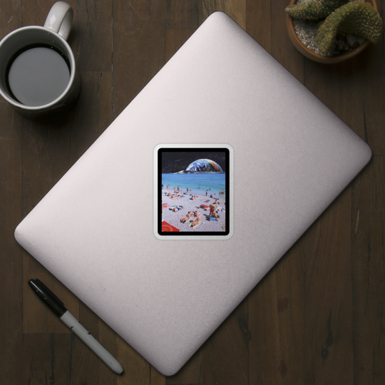 Bare skin - Beach - Sticker