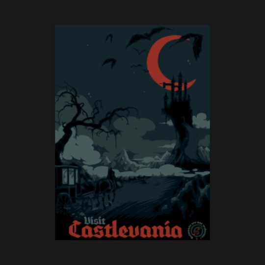 visit castlevania - Vintage - T-Shirt