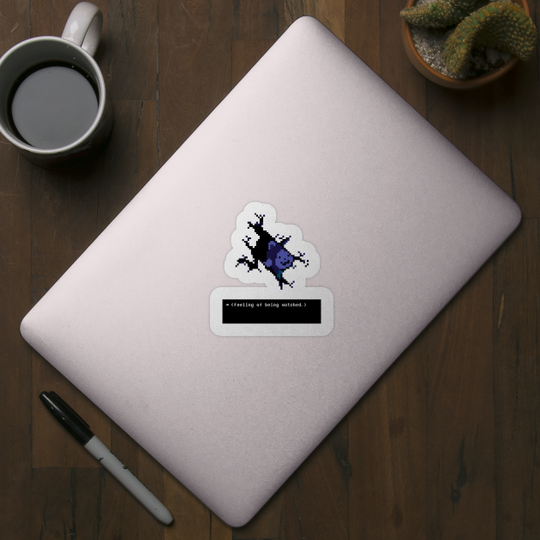 Undertale - Temmie dialog - Undertale - Sticker