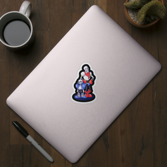 Two best brothers - Undertale - Sticker