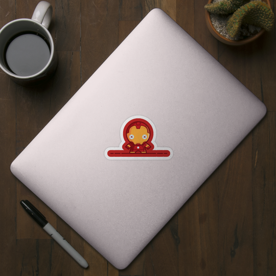 Man in Machine - Iron Man - Sticker