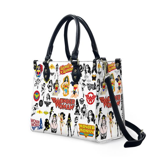 Wonder Woman Leather Handbag, Wonder Woman Women's Leather Bag Gift