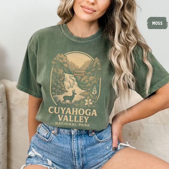 Discover Vintage Cuyahoga Valley National Park Comfort Colors T-shirt, Unisex Tee, Unique Gift, Outdoor Lover Shirt, Retro Graphic Tee, Nature Lover