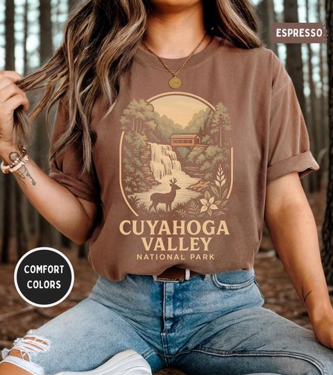Discover Vintage Cuyahoga Valley National Park Comfort Colors T-shirt, Unisex Tee, Unique Gift, Outdoor Lover Shirt, Retro Graphic Tee, Nature Lover