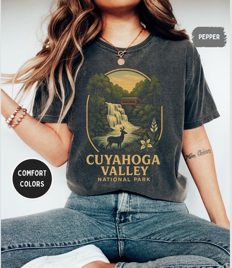 Discover Vintage Cuyahoga Valley National Park Comfort Colors T-shirt, Unisex Tee, Unique Gift, Outdoor Lover Shirt, Retro Graphic Tee, Nature Lover