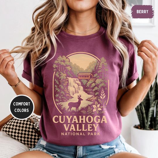 Discover Vintage Cuyahoga Valley National Park Comfort Colors T-shirt, Unisex Tee, Unique Gift, Outdoor Lover Shirt, Retro Graphic Tee, Nature Lover