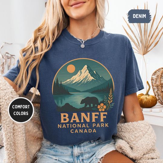 Vintage Banff National Park T-shirt, Mountain Lover Gift, Outdoor Adventure Shirt, Nature Enthusiast