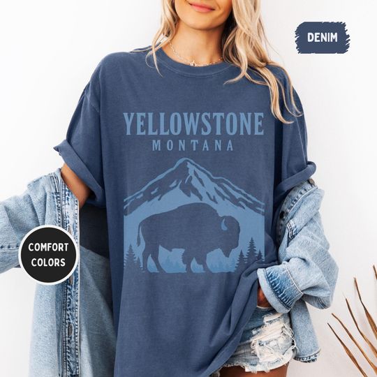 Discover Retro YStone Montana Shirt, Mountain Lover Gift, Outdoor Adventure Shirt