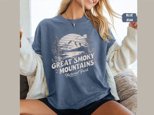Discover Great Smoky Mountains National Park Comfort Colors Shirt Tennessee Vintage Smoky Mountains Bear Tennessee Family Trip Smoky Mountains gift