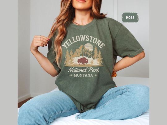 Discover YStone National Park Shirt, Vintage Montana T-Shirt, YStone National Park gifts, YStone Park Souvenir