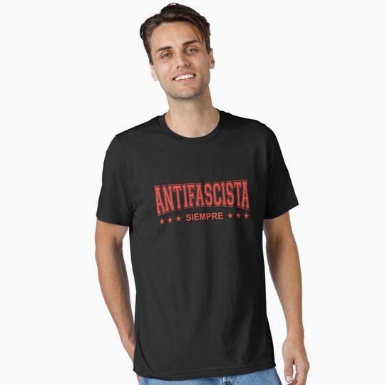 Discover Antifascista Siempre - Always Anti-Fascist - Red Design Essential T-Shirt
