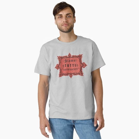Siamo Tutti Antifascisti Vintage Antifa Classic T-Shirt