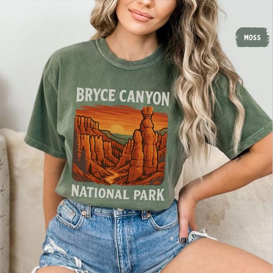 Retro Bryce Canyon T-shirt, Casual Retro Tee, Bryce Canyon National Park