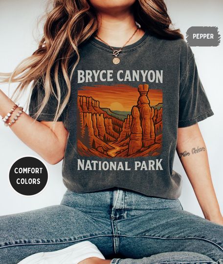 Retro Bryce Canyon T-shirt, Casual Retro Tee, Bryce Canyon National Park
