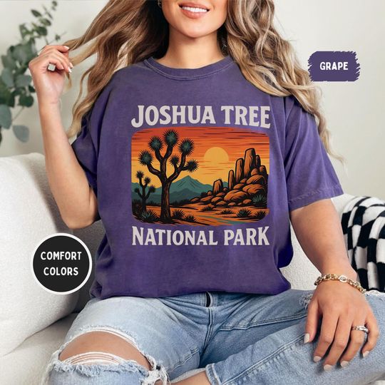 Discover Retro Joshua Tree T-shirt, Vintage Desert Tee, National Park Shirt