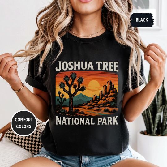 Discover Retro Joshua Tree T-shirt, Vintage Desert Tee, National Park Shirt