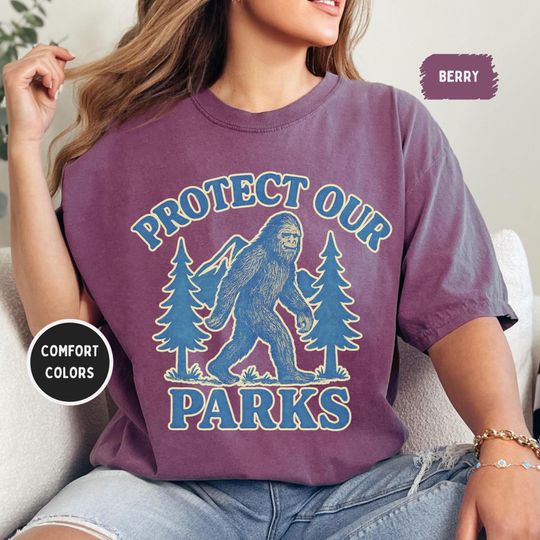 Discover Vintage Protect our Parks T-shirt, Outdoor Nature Lover Tee, Earth Day Gift