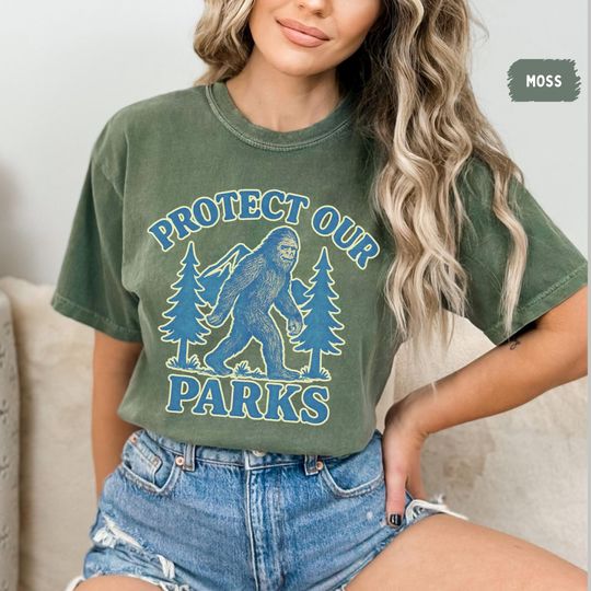 Vintage Protect our Parks T-shirt, Outdoor Nature Lover Tee, Earth Day Gift