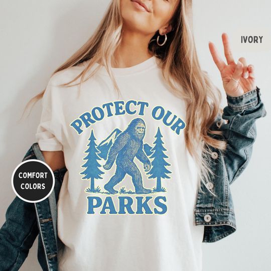 Discover Vintage Protect our Parks T-shirt, Outdoor Nature Lover Tee, Earth Day Gift